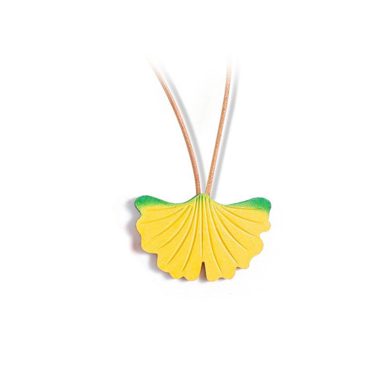 Ginkgo Leaf Bag Charm