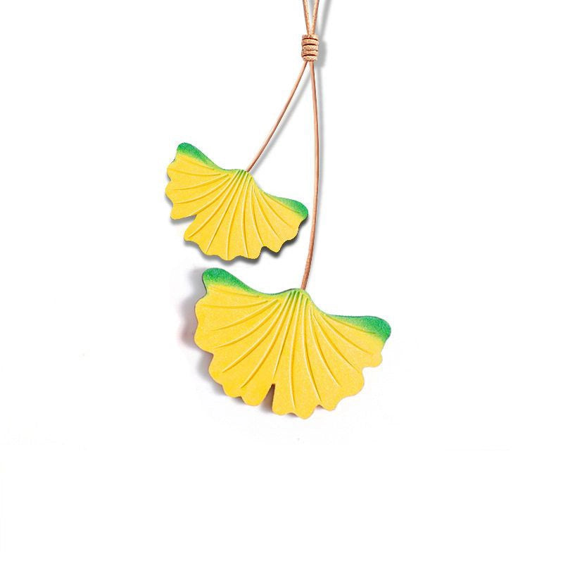 Ginkgo Leaf Bag Charm