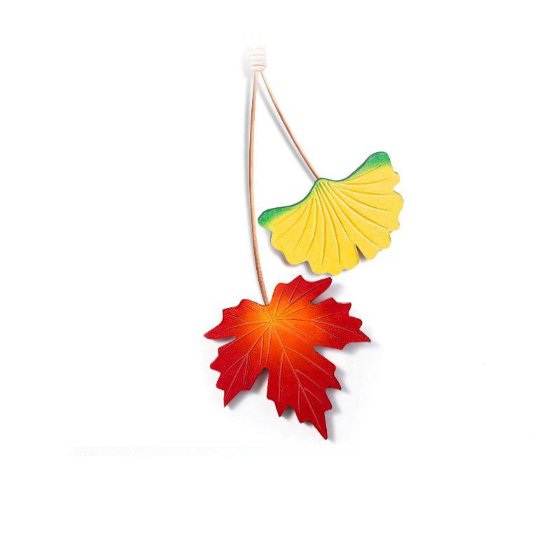 Ginkgo Leaf Bag Charm