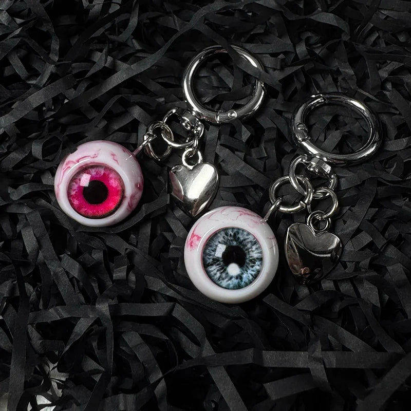 Gothic Eyeball Keychain