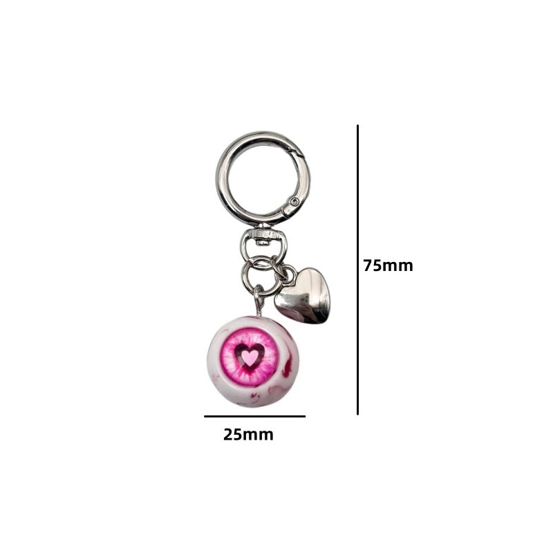 Gothic Eyeball Keychain