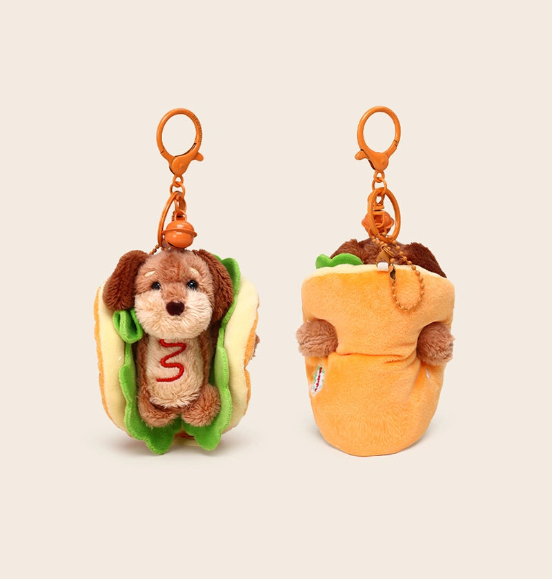 Hamburger Dachshund Bag Charm