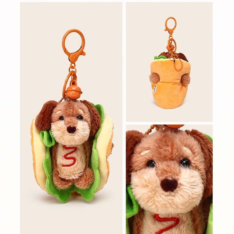 Hamburger Dachshund Bag Charm