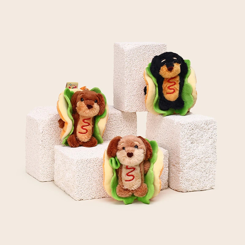 Hamburger Dachshund Bag Charm