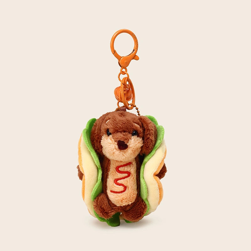Hamburger Dachshund Bag Charm
