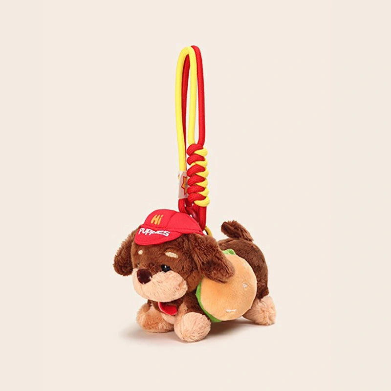 Hamburger Dachshund Bag Charm