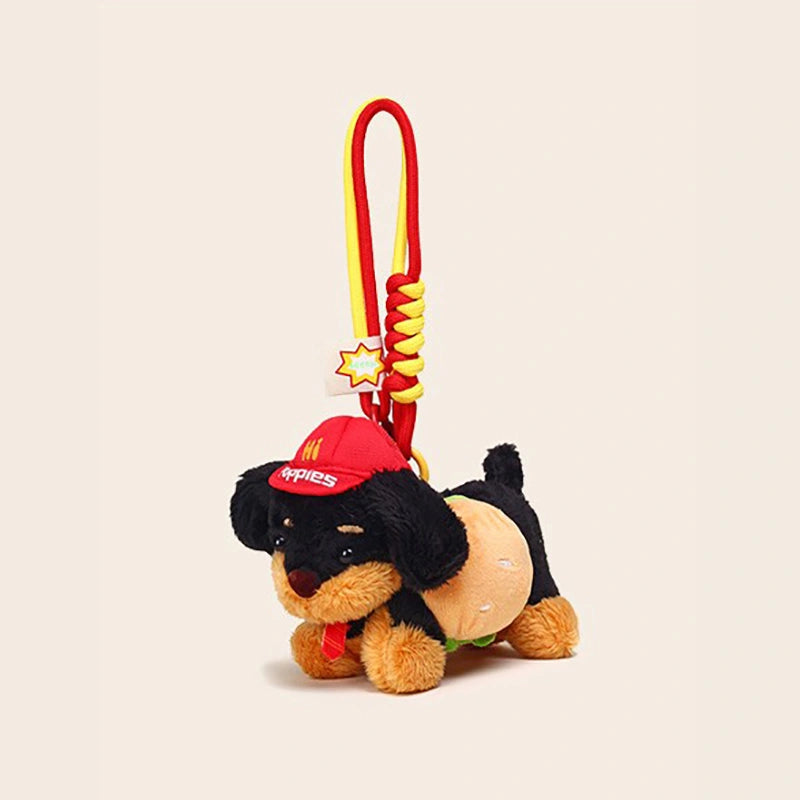 Hamburger Dachshund Bag Charm