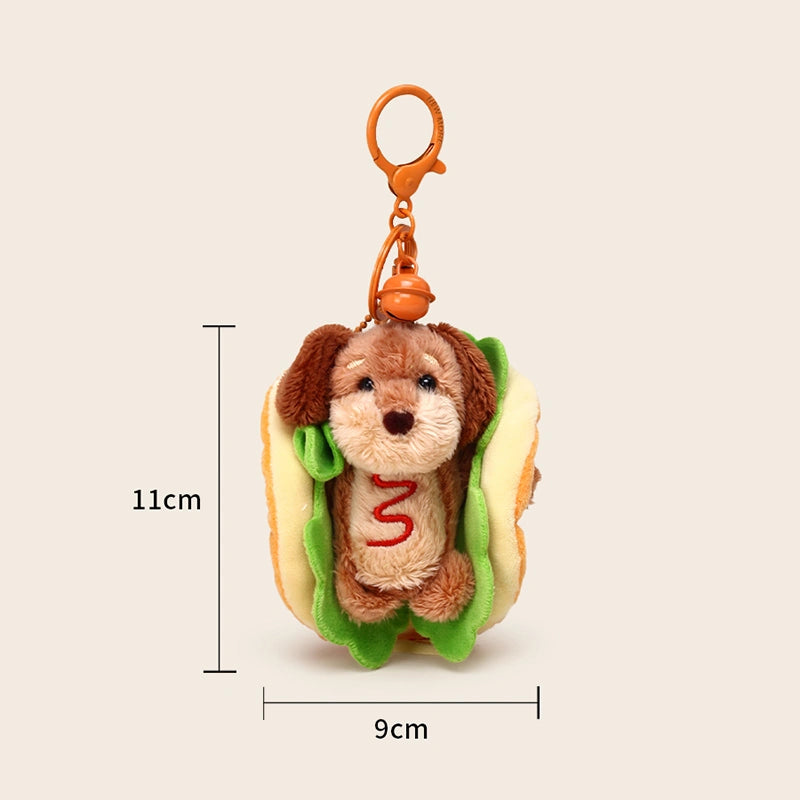 Hamburger Dachshund Bag Charm