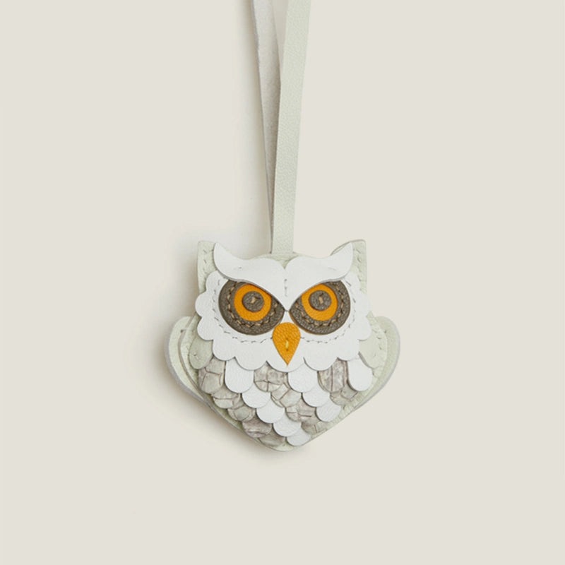 Handcrafted Patchwork Owl Bag Charm