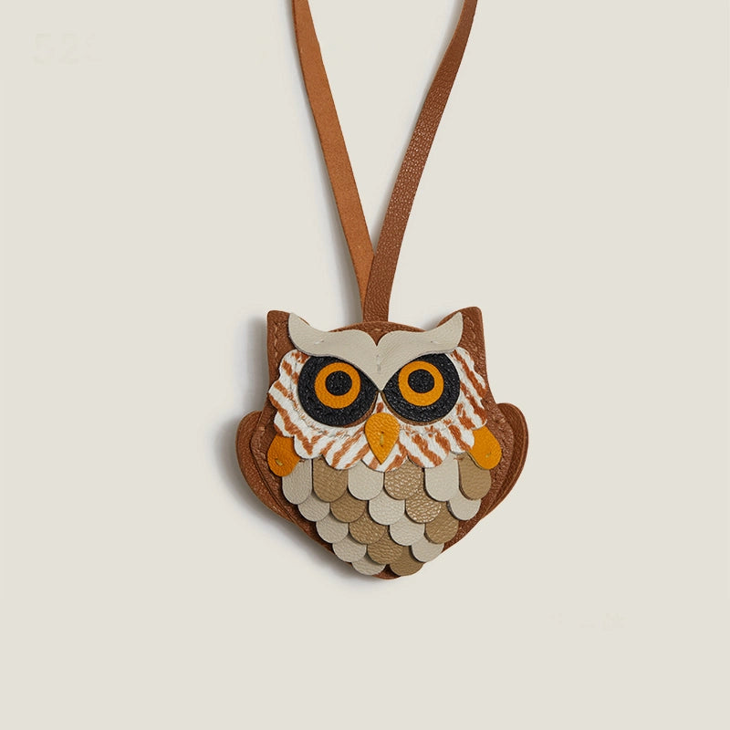 Handcrafted Patchwork Owl Bag Charm