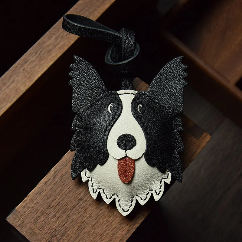 Handmade Border Collie Dog Bag Charm