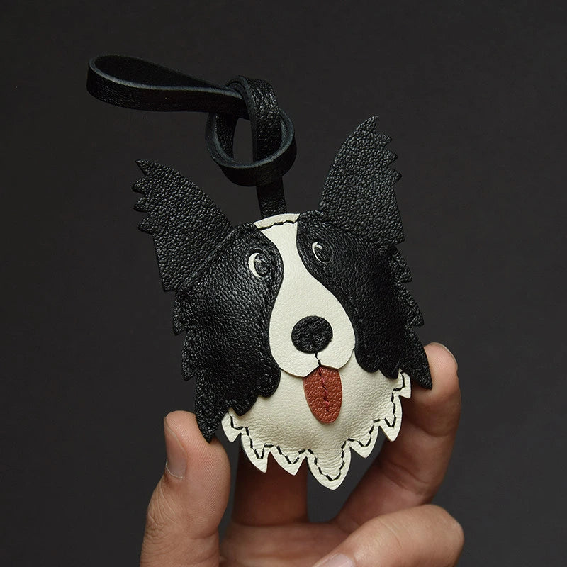 Handmade Border Collie Dog Bag Charm