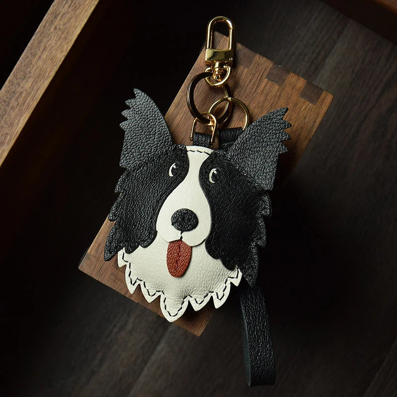 Handmade Border Collie Dog Bag Charm