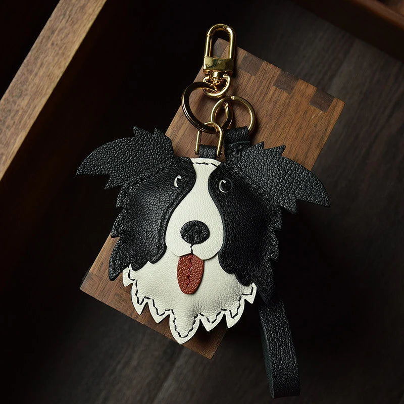 Handmade Border Collie Dog Bag Charm