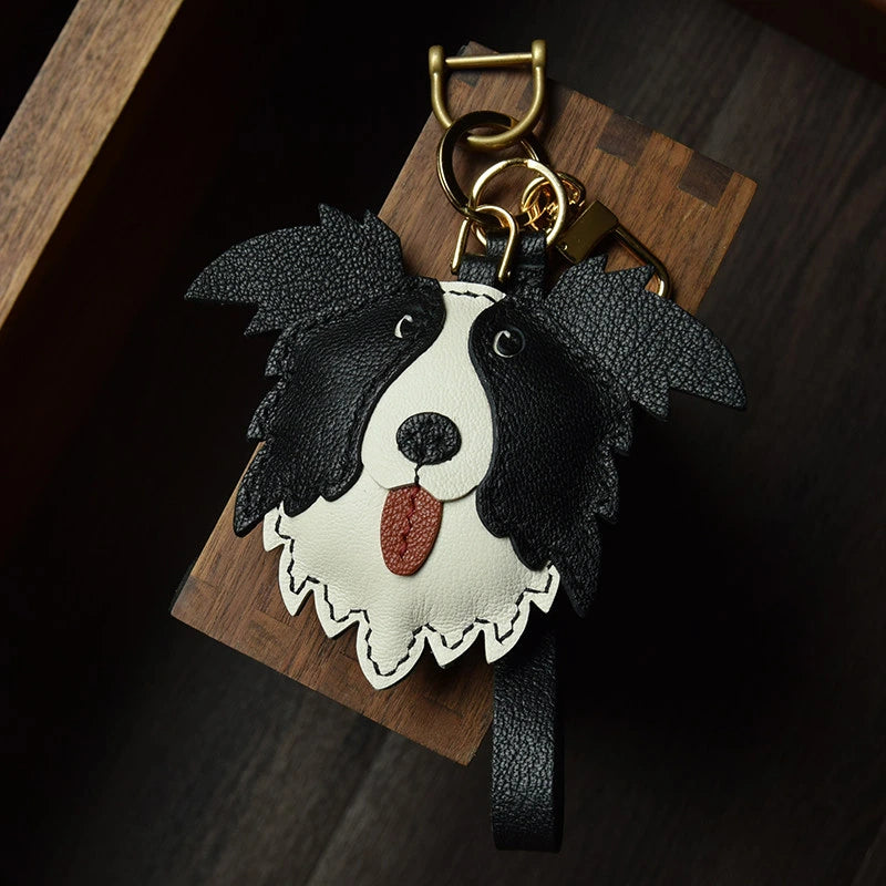 Handmade Border Collie Dog Bag Charm