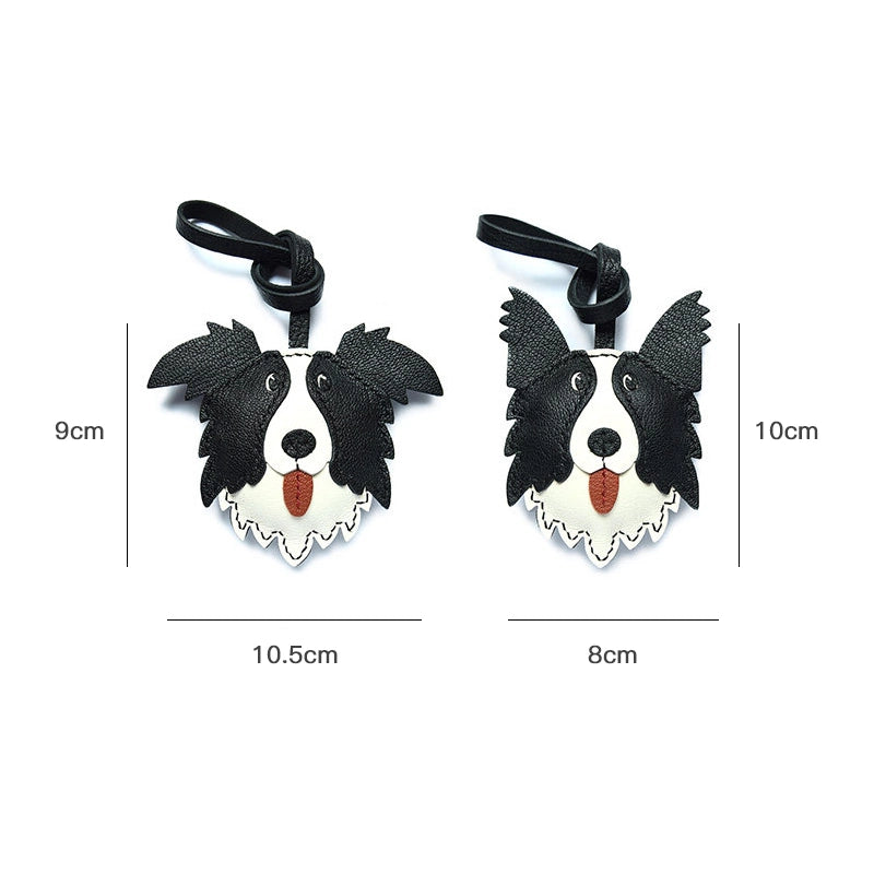 Handmade Border Collie Dog Bag Charm