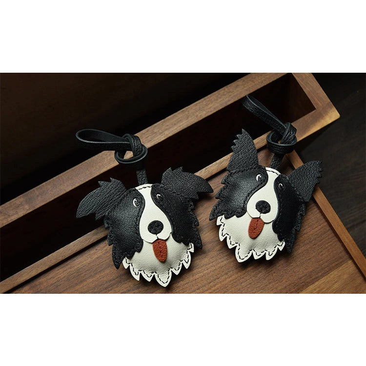 Handmade Border Collie Dog Bag Charm