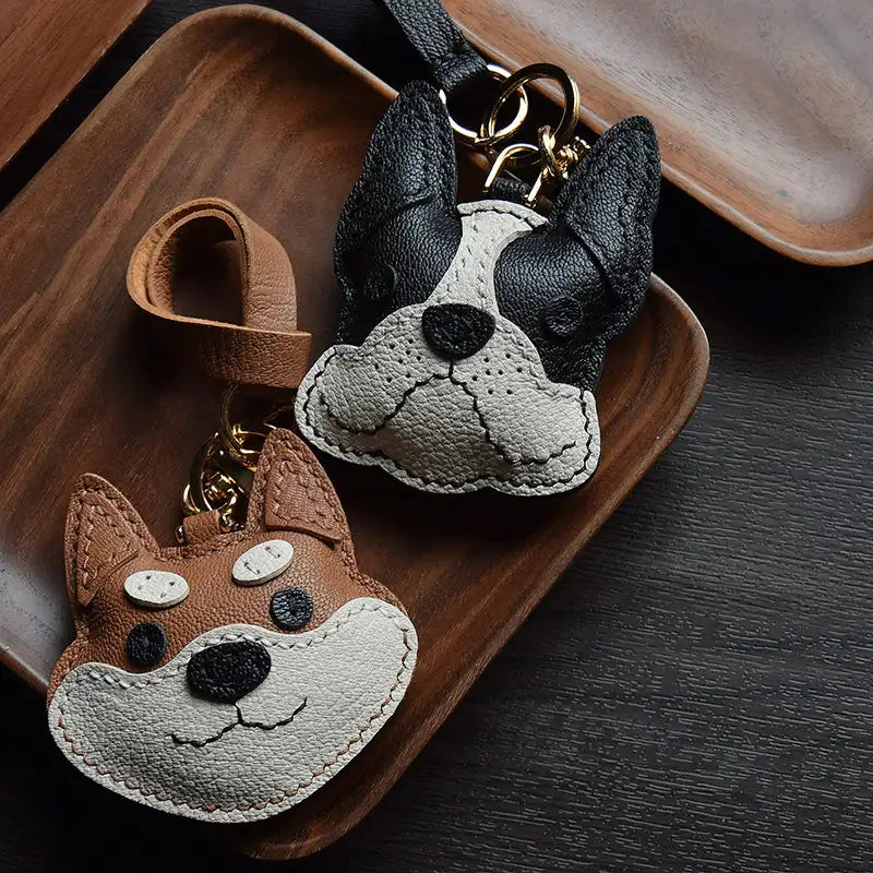 Handmade French Bulldog & Shiba Inu Bag Charm