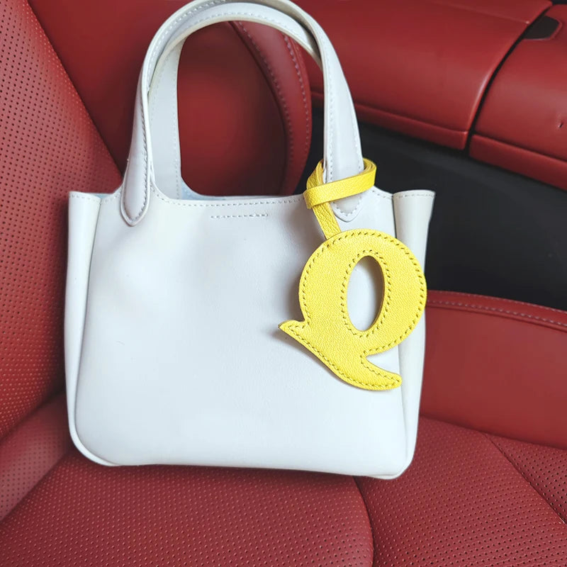 Handmade Letter Bag Charm