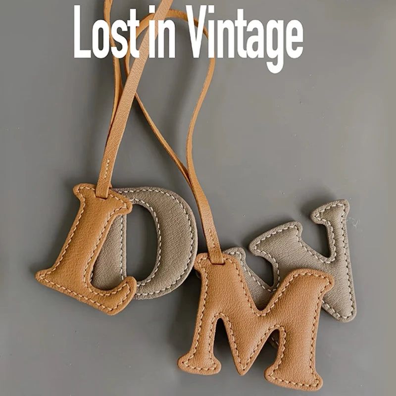 Handmade Letter Bag Charm