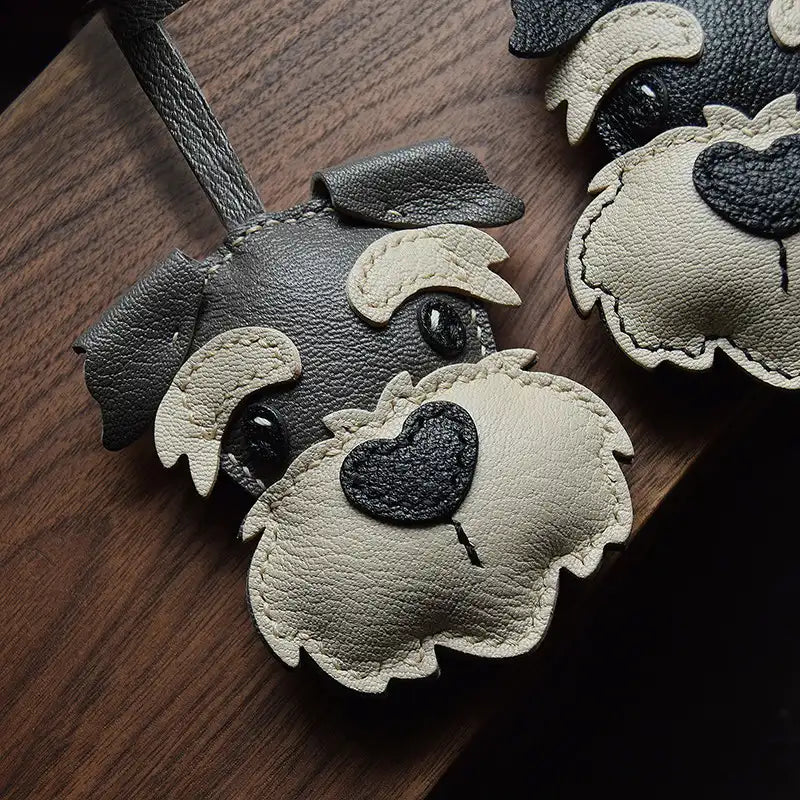 Handmade Schnauzer Bag Charm
