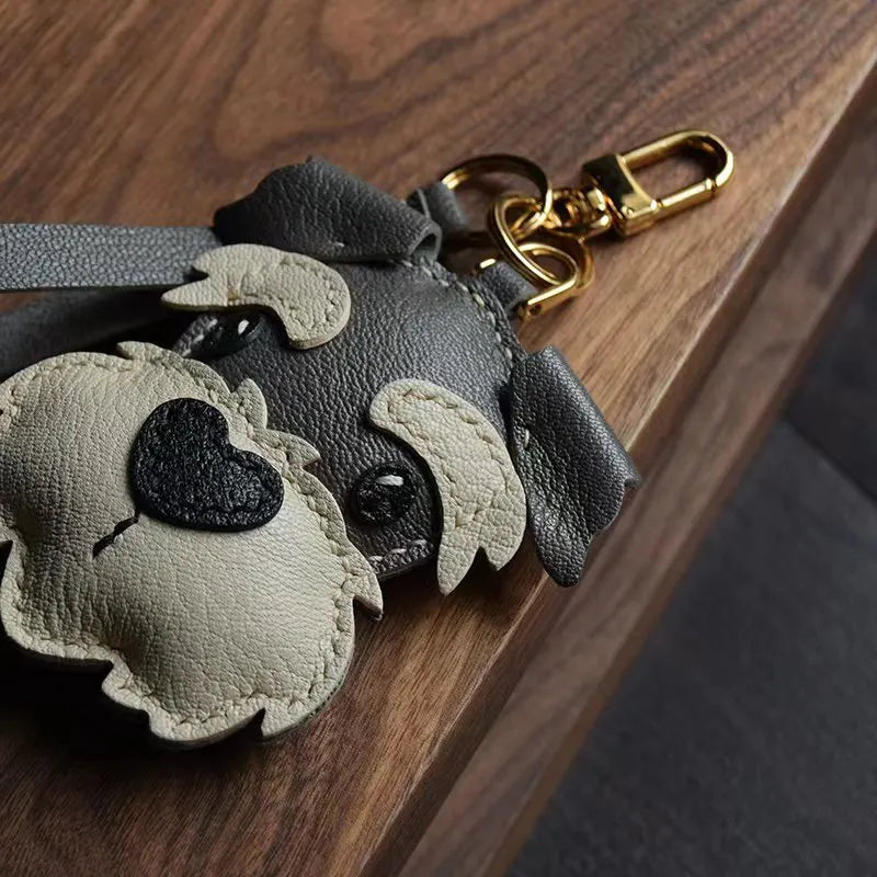 Handmade Schnauzer Bag Charm