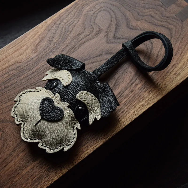 Handmade Schnauzer Bag Charm