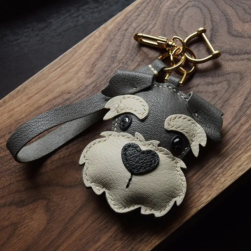 Handmade Schnauzer Bag Charm