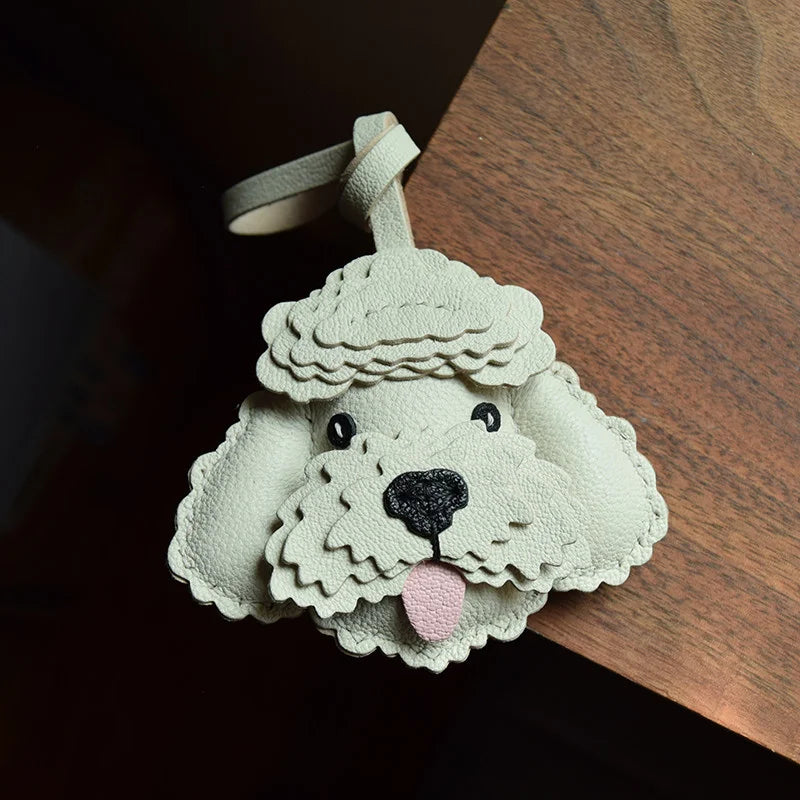 Handmade Teddy Dog Bag Charm