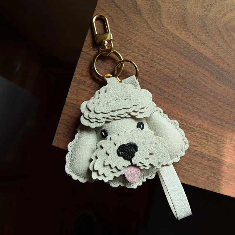 Handmade Teddy Dog Bag Charm