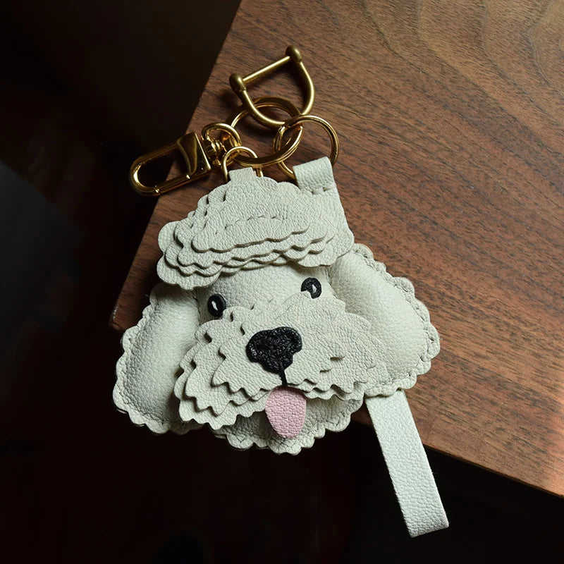 Handmade Teddy Dog Bag Charm