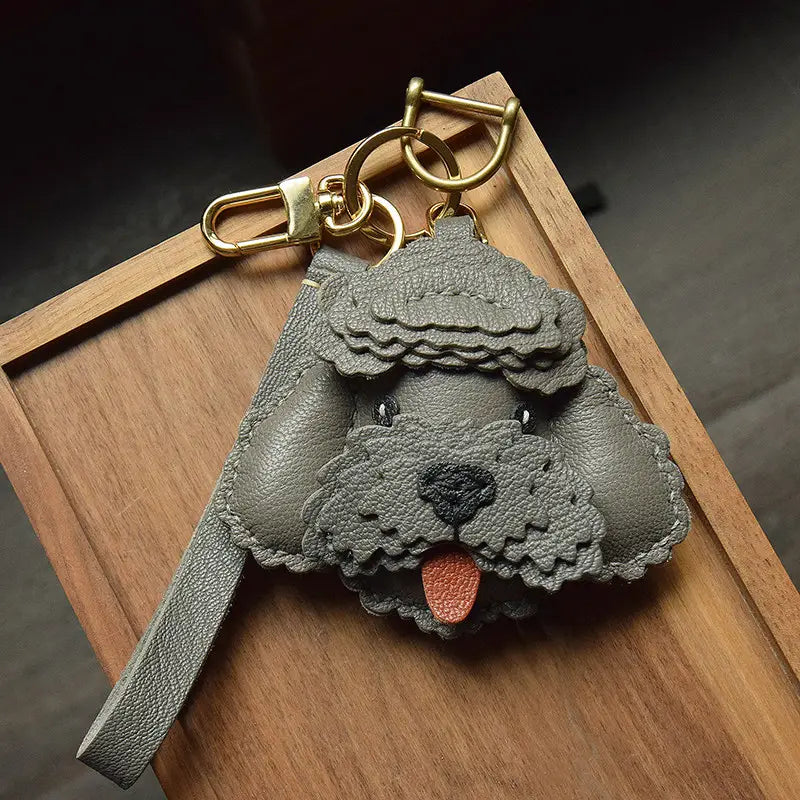 Handmade Teddy Dog Bag Charm