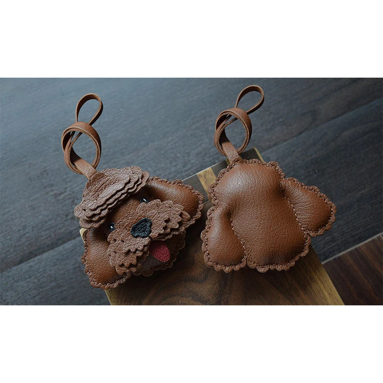 Handmade Teddy Dog Bag Charm