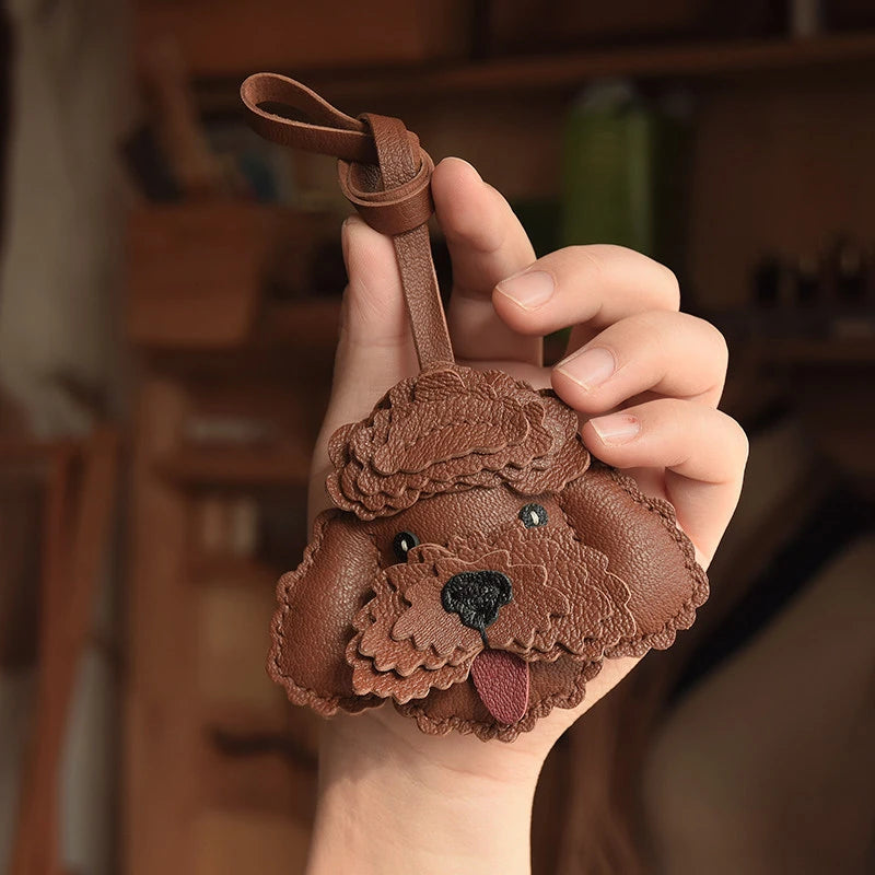 Handmade Teddy Dog Bag Charm