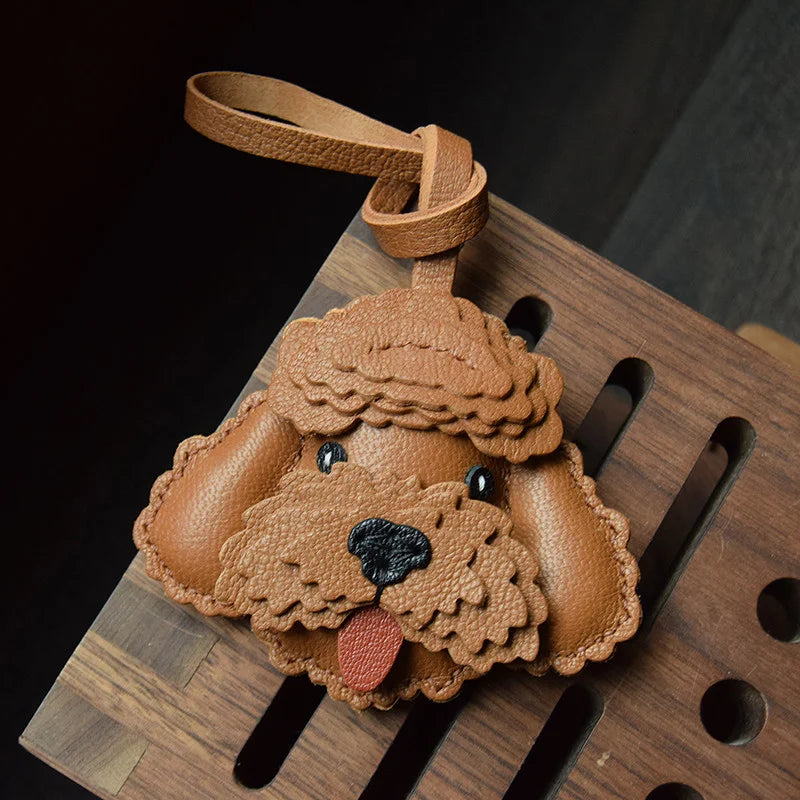 Handmade Teddy Dog Bag Charm