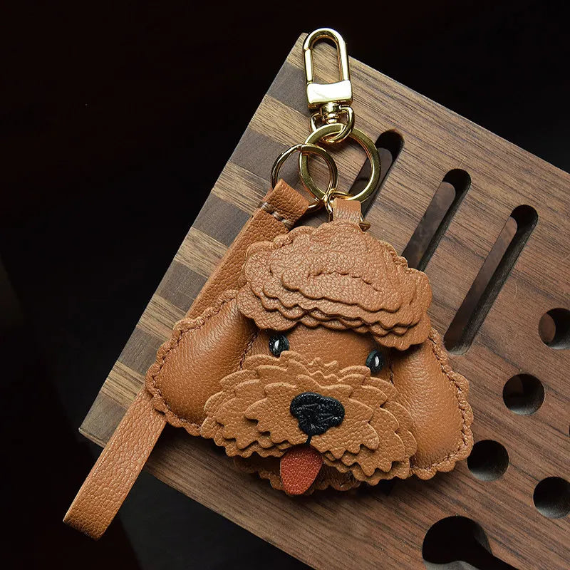 Handmade Teddy Dog Bag Charm