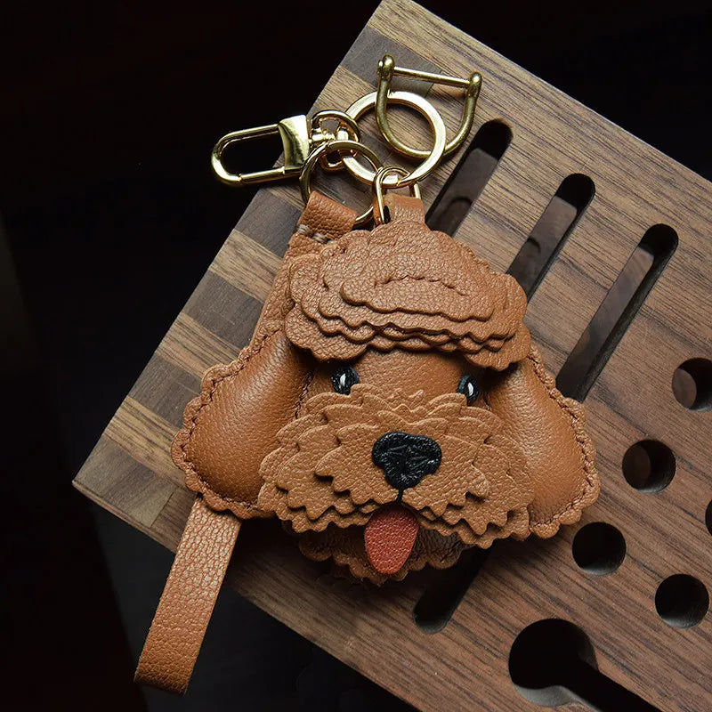 Handmade Teddy Dog Bag Charm