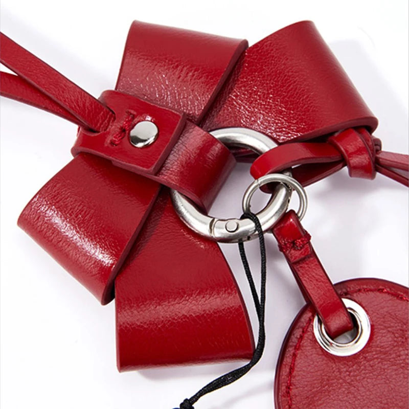 Heart Bow Bag Charm