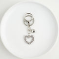 Heart Cross Keychain