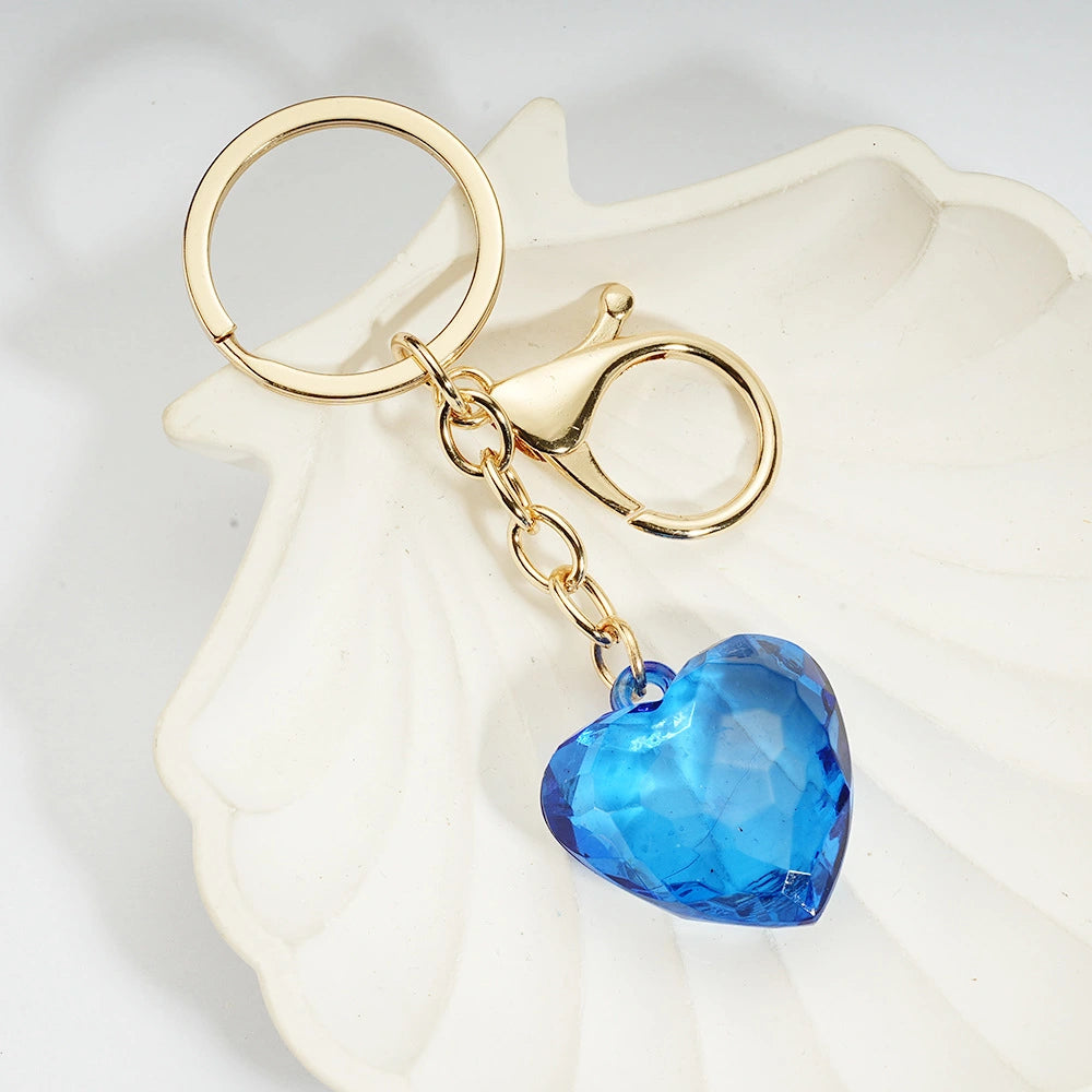 Heart Crystal Bag Charm