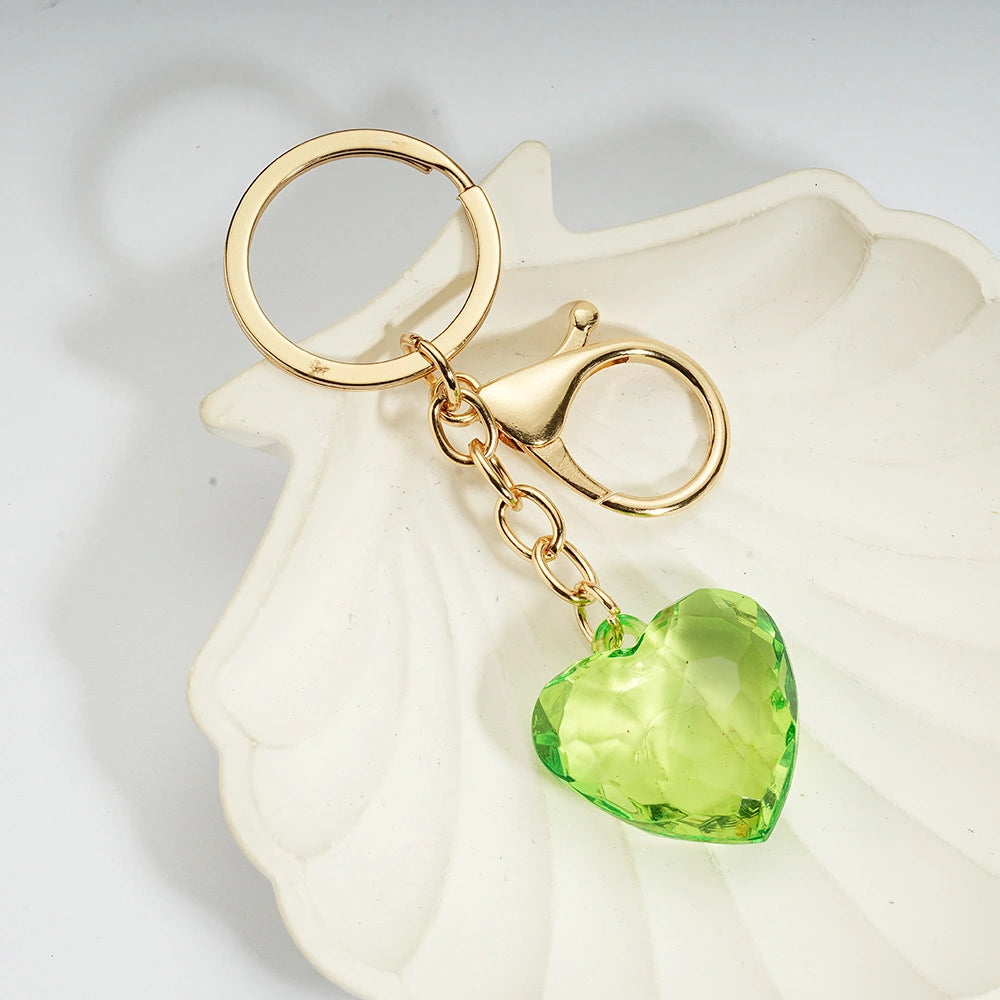 Heart Crystal Bag Charm