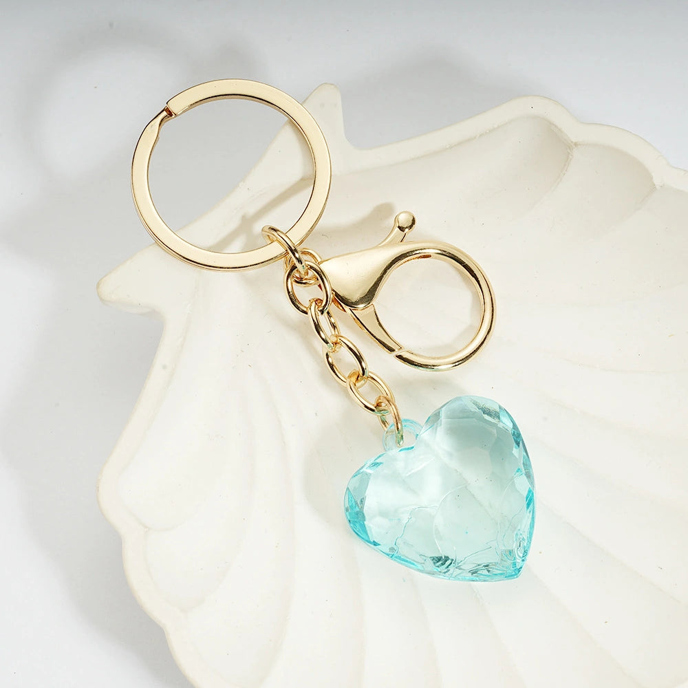 Heart Crystal Bag Charm