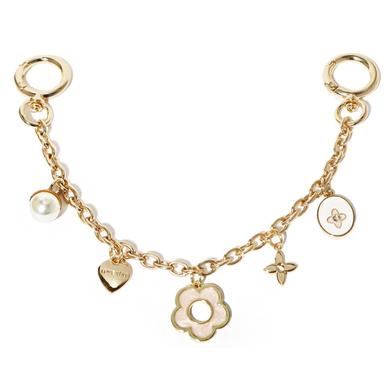 Heart Flower Pearl Bag Chain