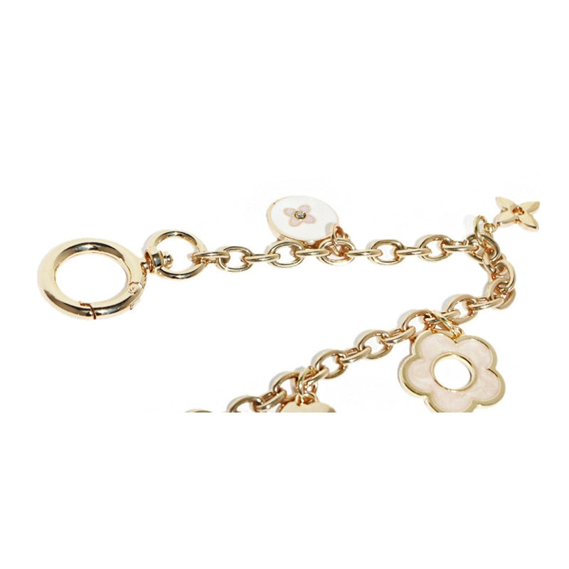 Heart Flower Pearl Bag Chain