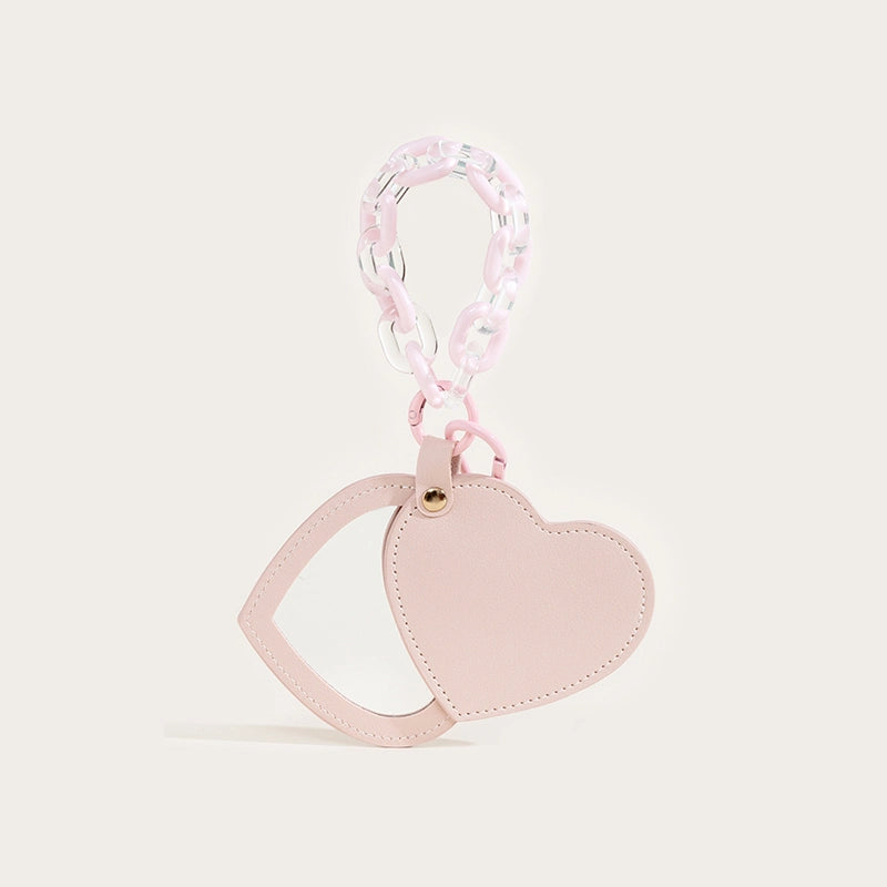 Heart Mirror Bag Charm