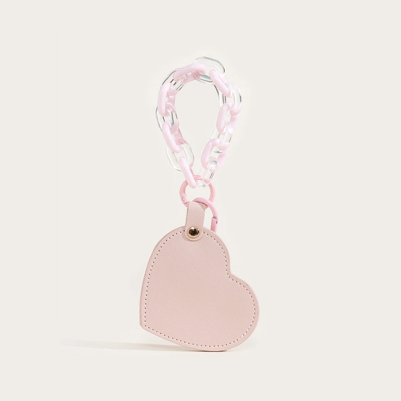 Heart Mirror Bag Charm