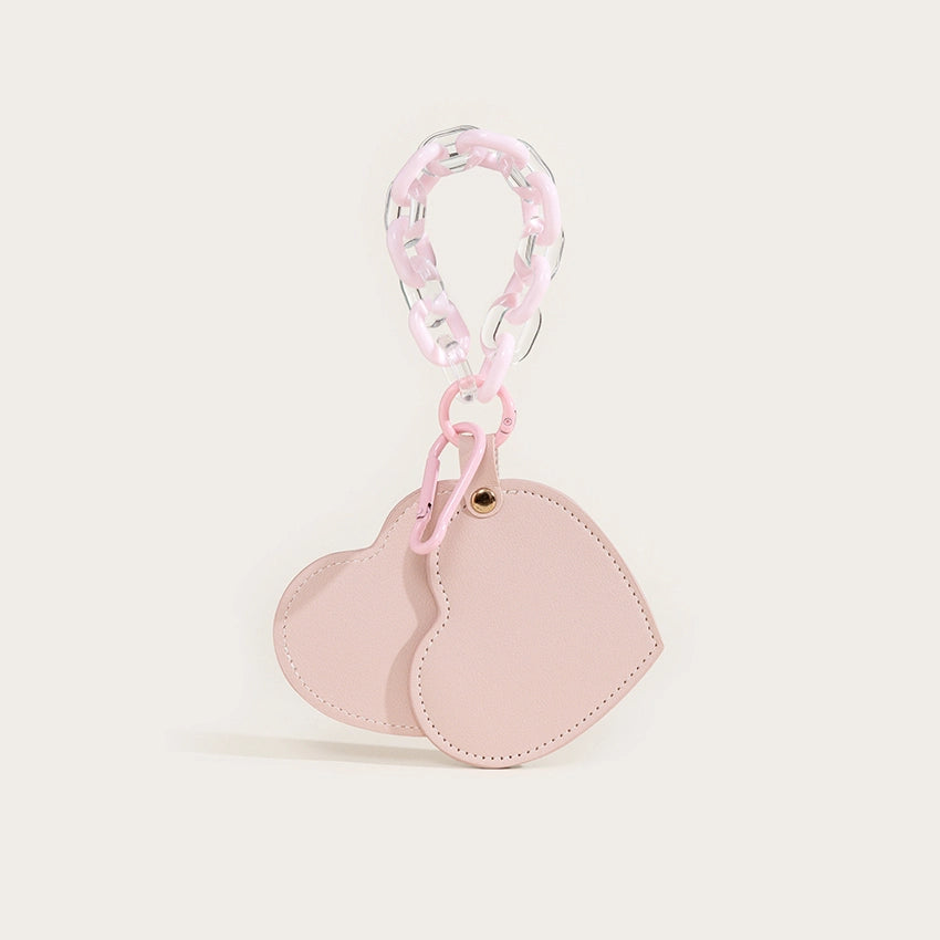 Heart Mirror Bag Charm