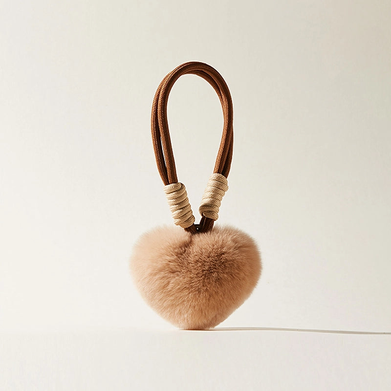 Heart Plush Bag Charm