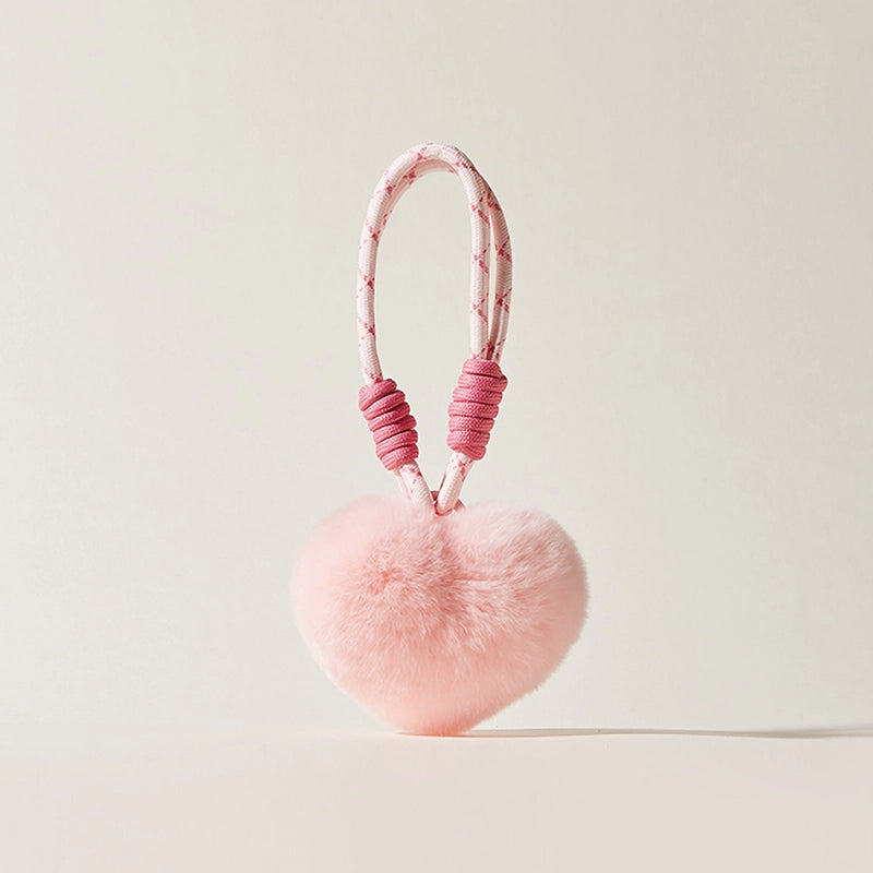 Heart Plush Bag Charm