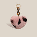 Heart Pom Pom Bag Charm
